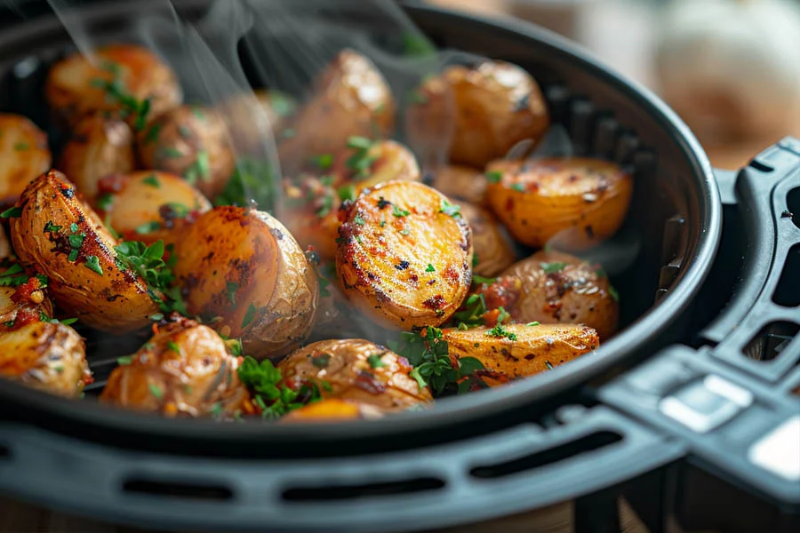 cooking in an air fryer